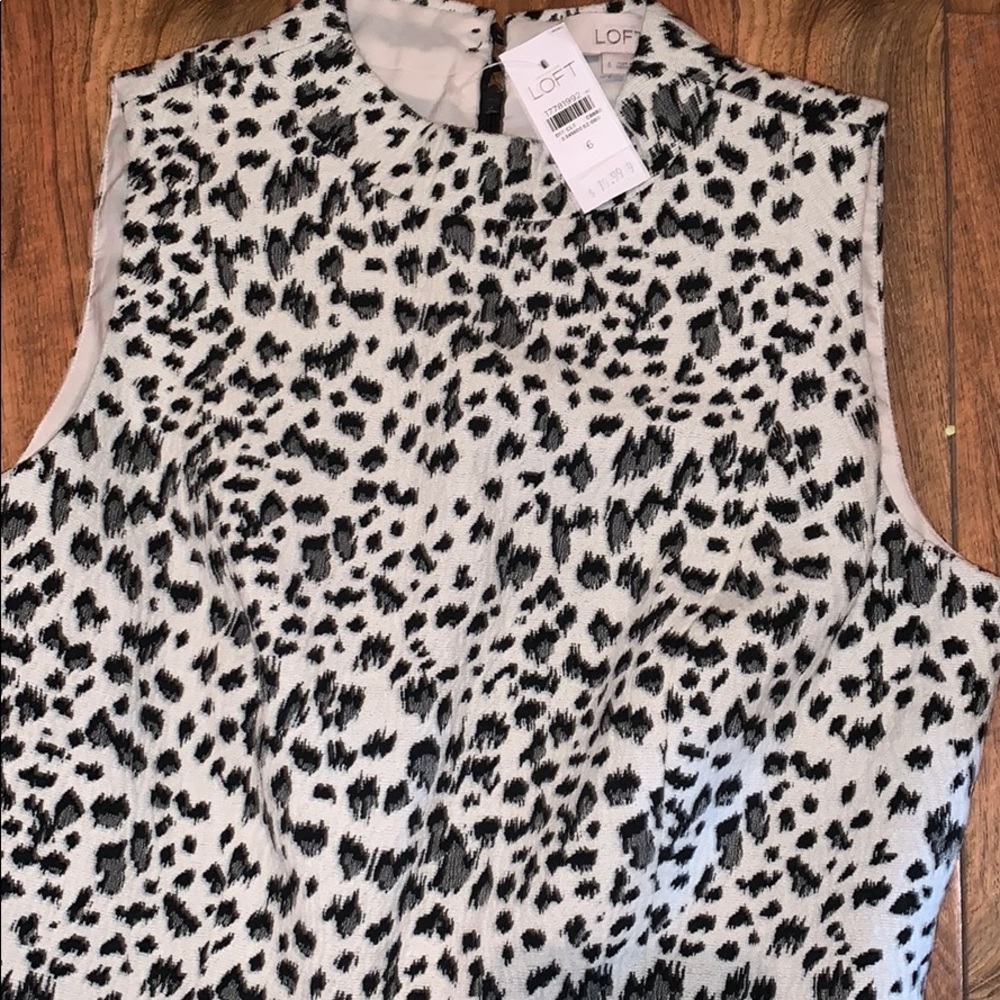 NWT Loft Cheetah Print Dress - Picture 4 of 4